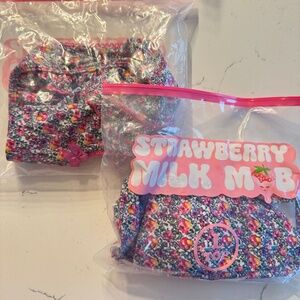 NEW Strawberry Milk Mob Large Bikini, Honeysuckle Top, Saint Tropez Bottoms